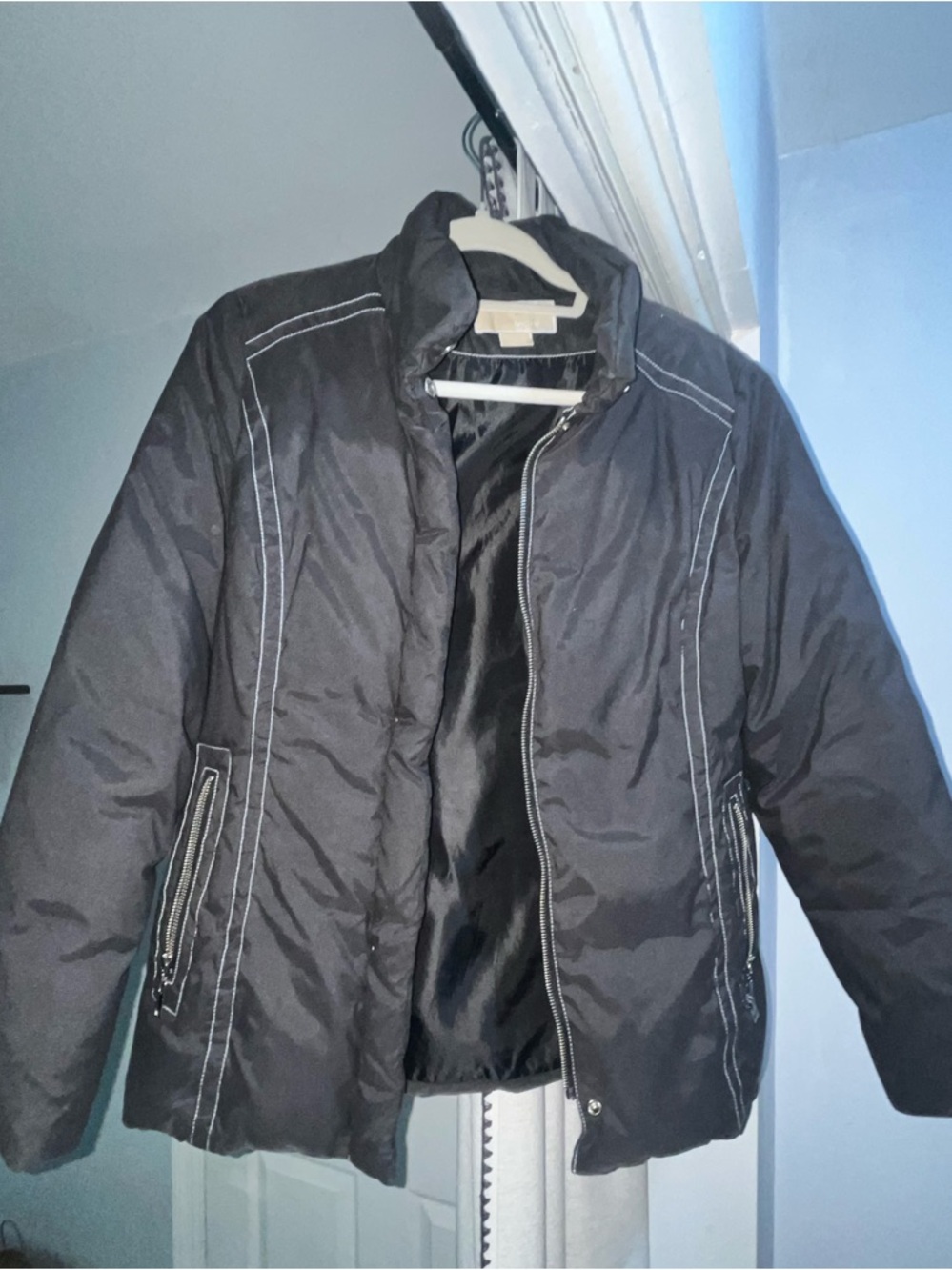 Women’s Black Quilted Jacket - Racing & Bomber Style